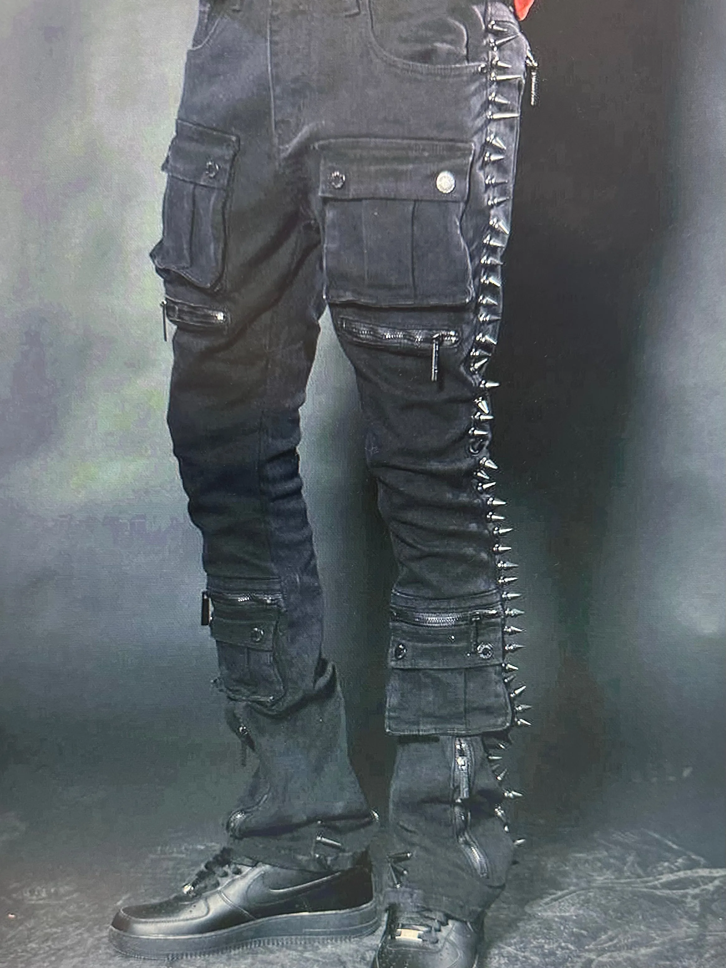 VICIOUS / BLACK FLARE DENIM