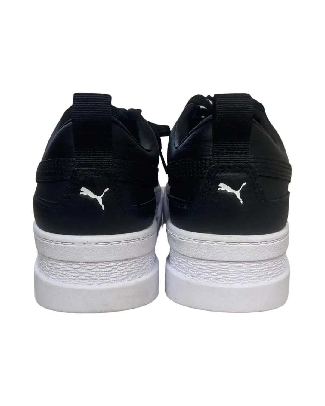 WOMENS PUMA BLACK MAYZE PLATFORM SUEDE SNEAKERS SIZE 9.5